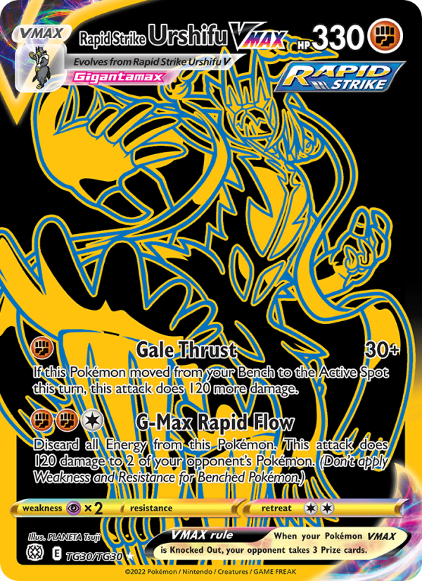 Rapid Strike Urshifu VMAX (TG30/172) Holographic card image