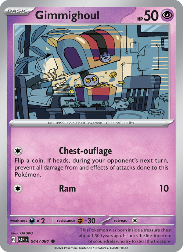 Gimmighoul (044/91) Reverse Holo card image
