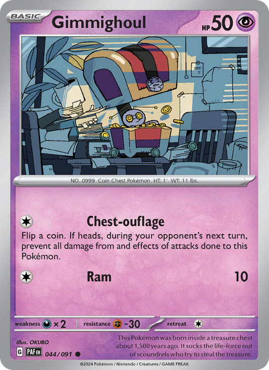 Gimmighoul (044/91) Reverse Holo card image