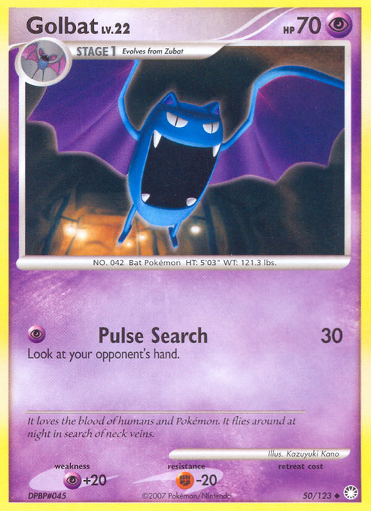 Golbat (050/122) Reverse Holo card image