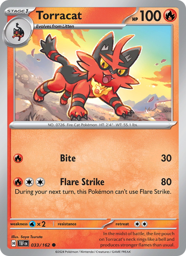 Torracat (033/162) Reverse Holo card image