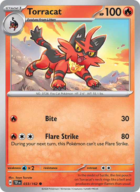 Torracat (033/162) Reverse Holo card image