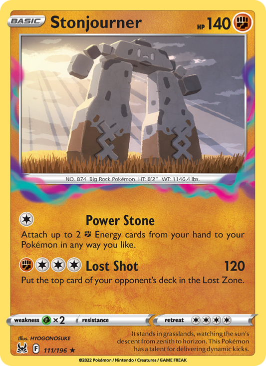Stonjourner (111/196) Reverse Holo card image