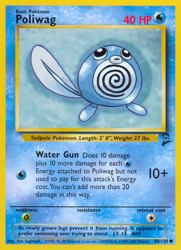 Poliwag (088/130) Reverse Holo card image