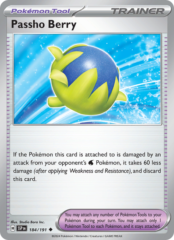 Passho Berry (184/191) Reverse Holo card image