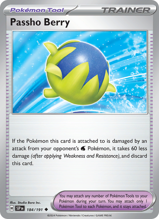 Passho Berry (184/191) Reverse Holo card image