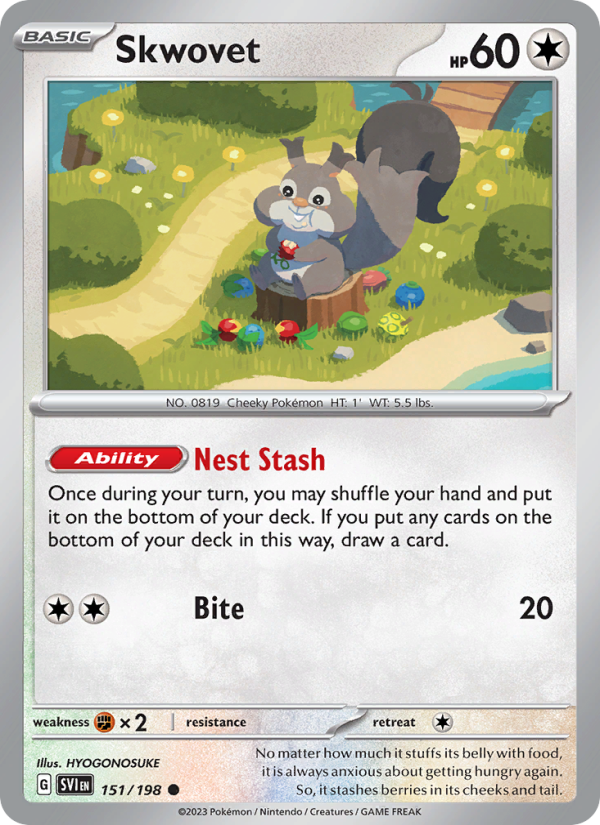 Skwovet (151/198) Reverse Holo card image