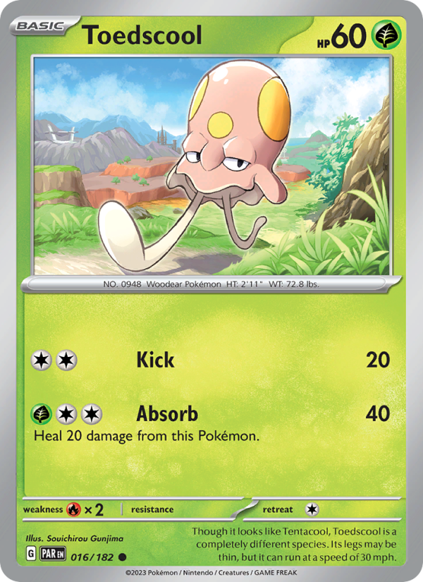 Toedscool (016/182) Reverse Holo card image
