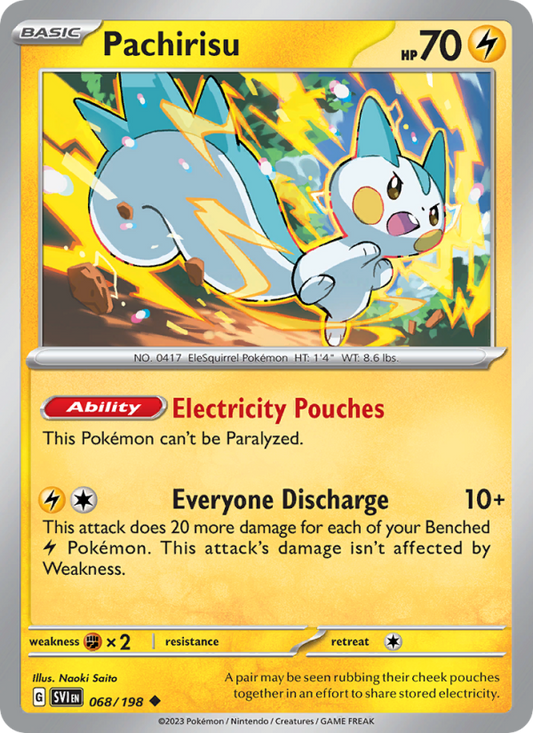 Pachirisu (068/198) Reverse Holo card image