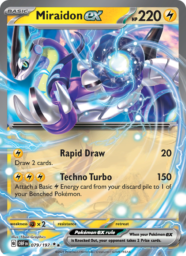 Miraidon ex (079/197) Holographic card image