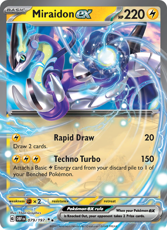 Miraidon ex (079/197) Holographic card image