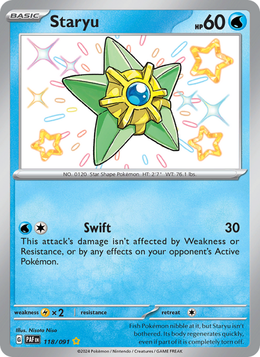 Staryu (118/91) Holographic card image