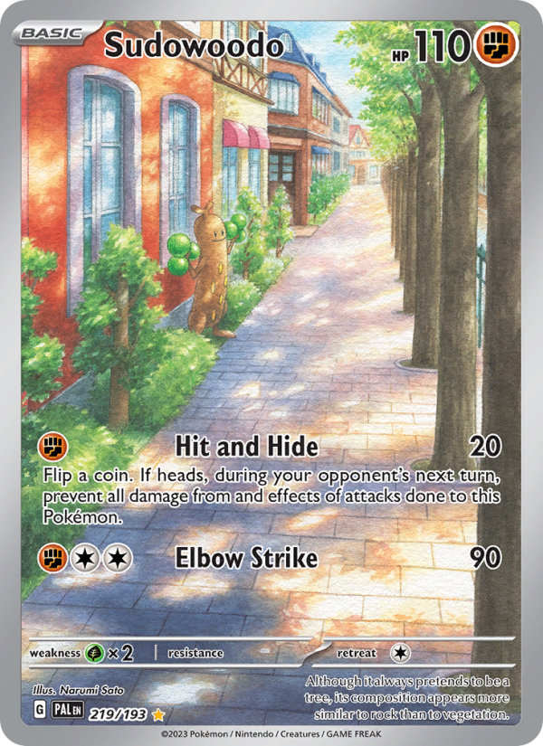 Sudowoodo (219/193) Holographic card image