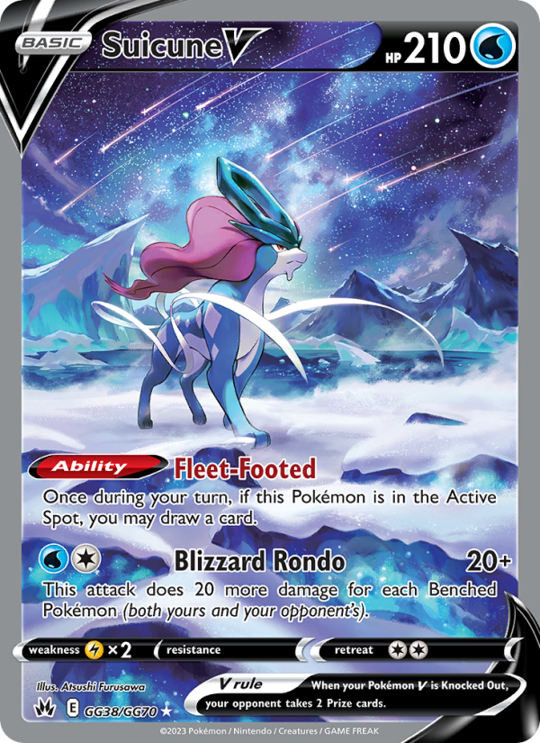 Suicune V (GG38/159) Holographic card image