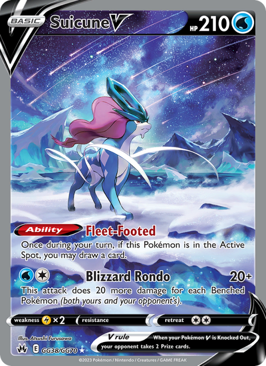 Suicune V (GG38/159) Holographic card image