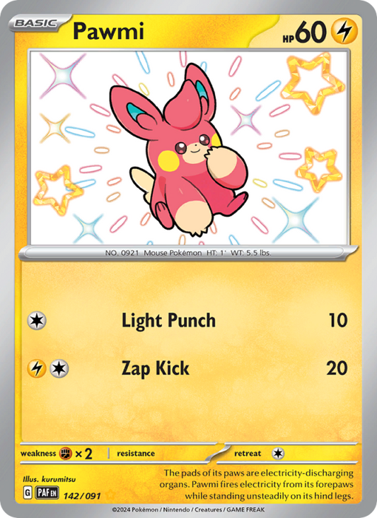 Pawmi (142/91) Holographic card image