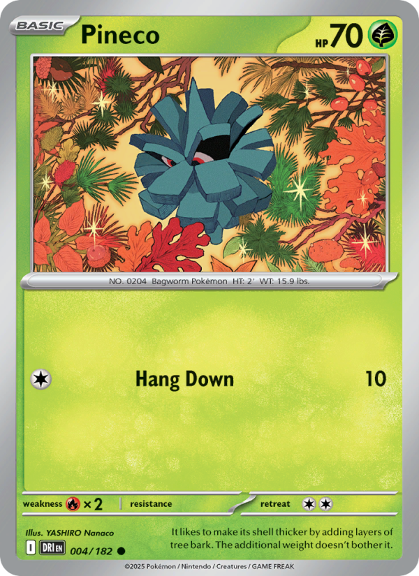 Pineco (004/182) Reverse Holo card image