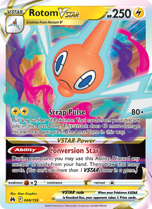 Rotom VSTAR (046/159) Holographic card image
