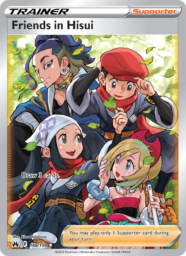Friends in Hisui (148/159) Holographic card image