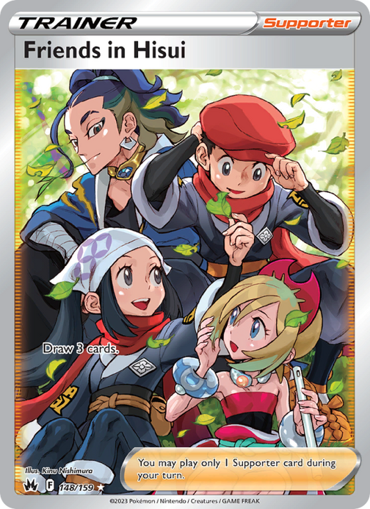 Friends in Hisui (148/159) Holographic card image