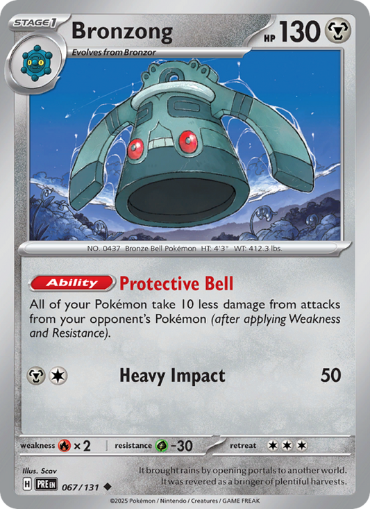 Bronzong (067/131) Reverse Holo card image