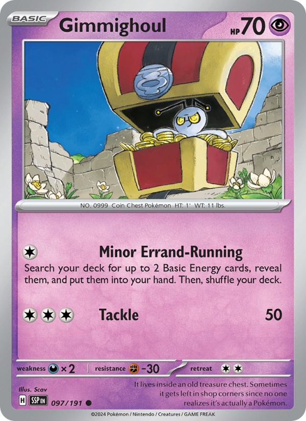 Gimmighoul (097/191) Reverse Holo card image