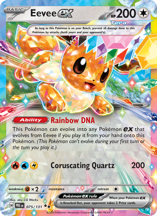 Eevee ex (075/131) Reverse Holo card image