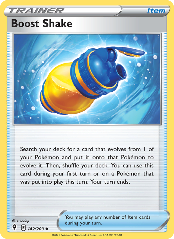 Boost Shake (142/203) Reverse Holo card image