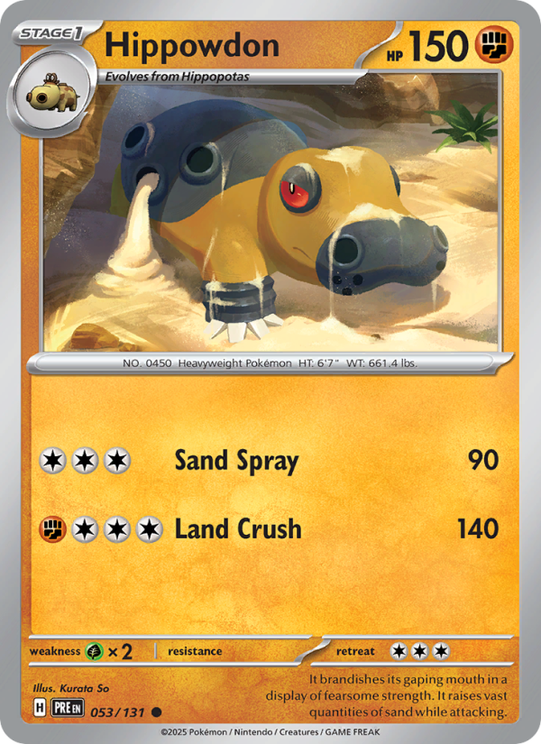 Hippowdon (053/131) Reverse Holo card image
