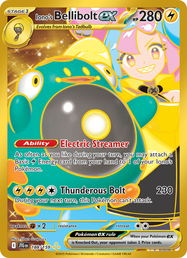 Iono's Bellibolt ex (188/159) Reverse Holo card image