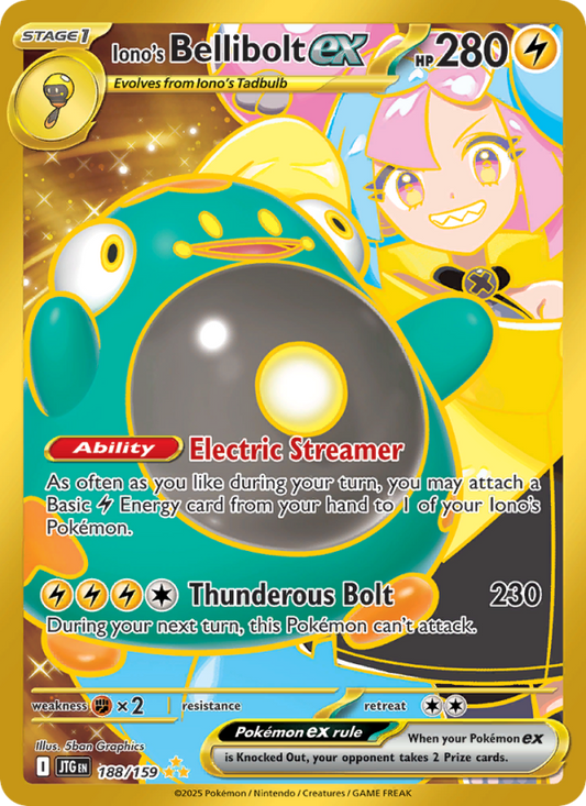 Iono's Bellibolt ex (188/159) Reverse Holo card image