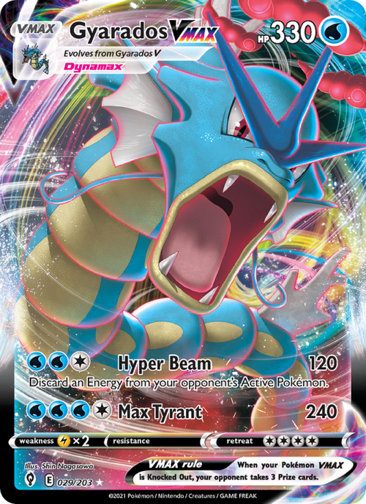 Gyarados VMAX (029/203) Holographic card image