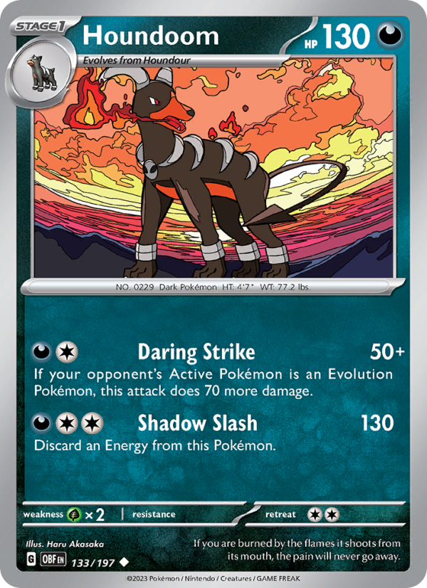 Houndoom (133/197) Reverse Holo card image