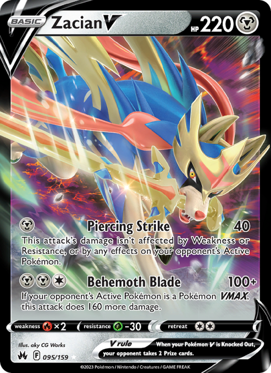Zacian V (095/159) Holographic card image