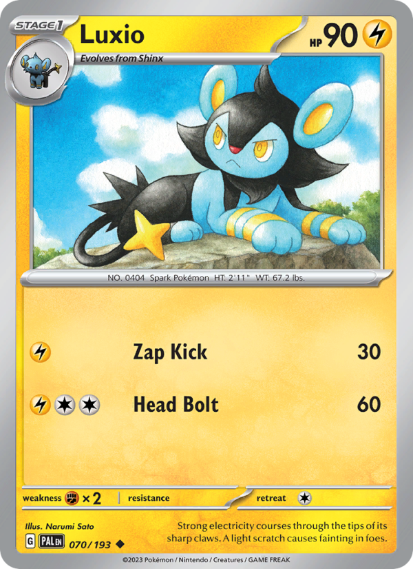 Luxio (070/193) Reverse Holo card image