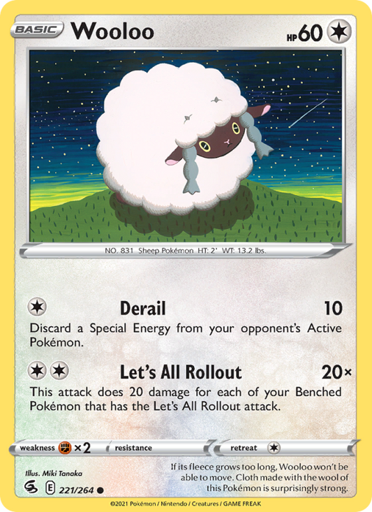 Wooloo (221/264) Reverse Holo card image