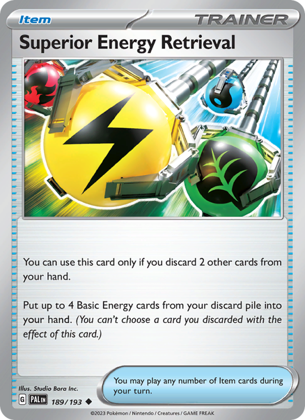 Superior Energy Retrieval (189/193) Reverse Holo card image