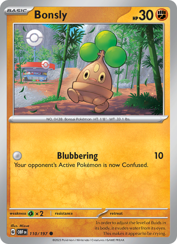 Bonsly (110/197) Reverse Holo card image