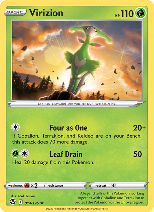 Virizion (014/195) Reverse Holo card image
