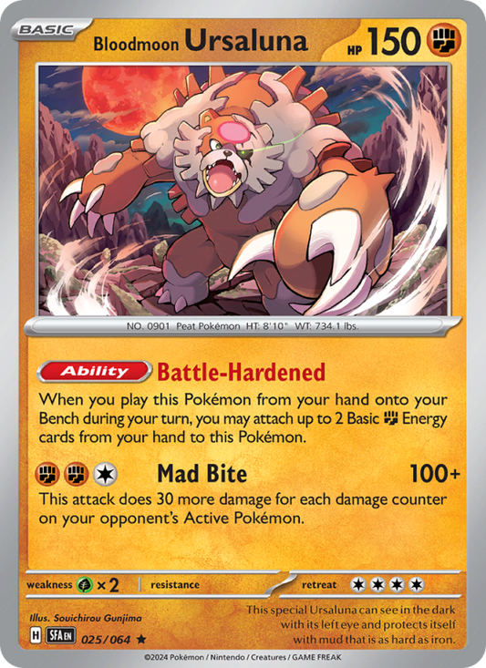 Bloodmoon Ursaluna (025/64) Reverse Holo card image
