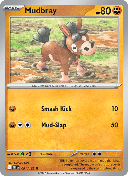 Mudbray (091/162) Reverse Holo card image