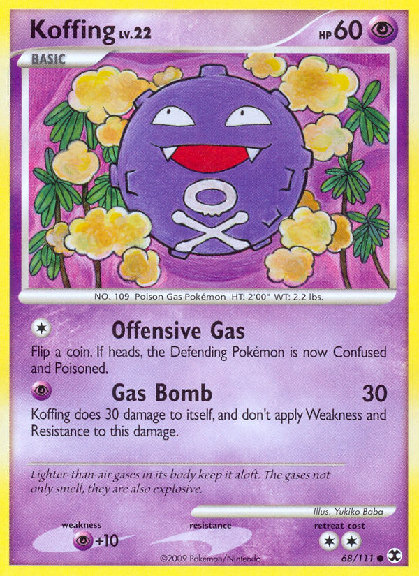 Koffing (068/111) Reverse Holo card image