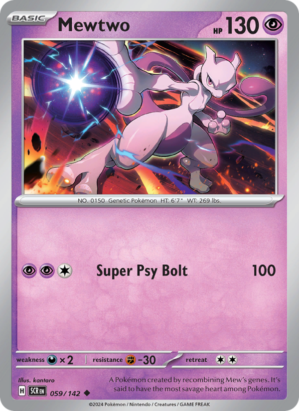 Mewtwo (059/142) Reverse Holo card image