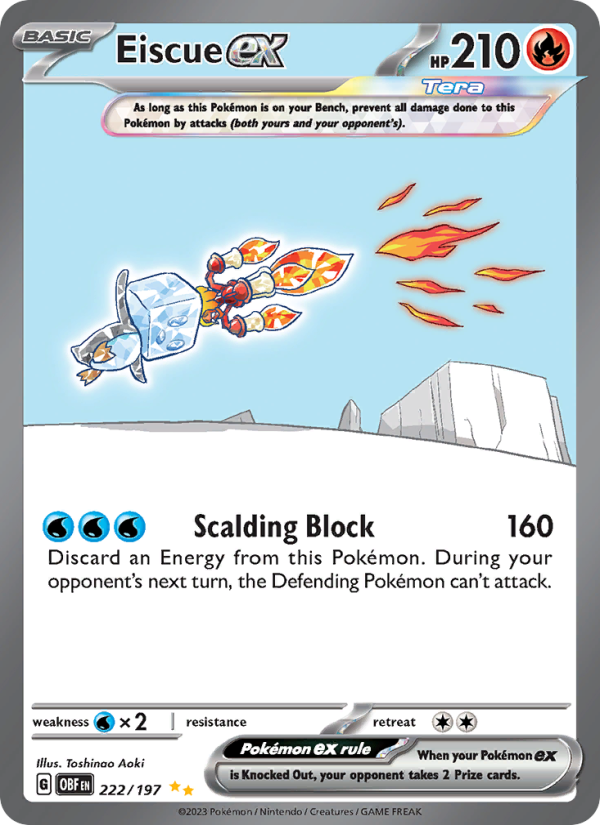 Eiscue ex (222/197) Holographic card image