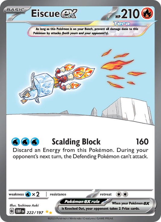 Eiscue ex (222/197) Holographic card image