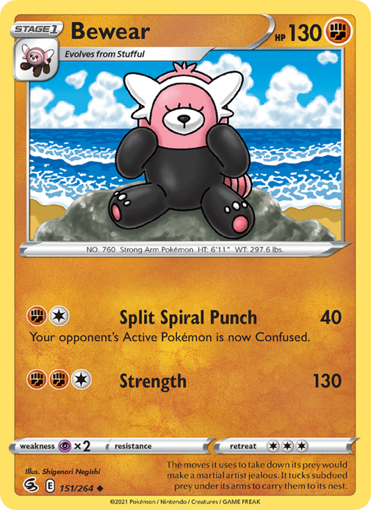 Bewear (151/264) Reverse Holo card image
