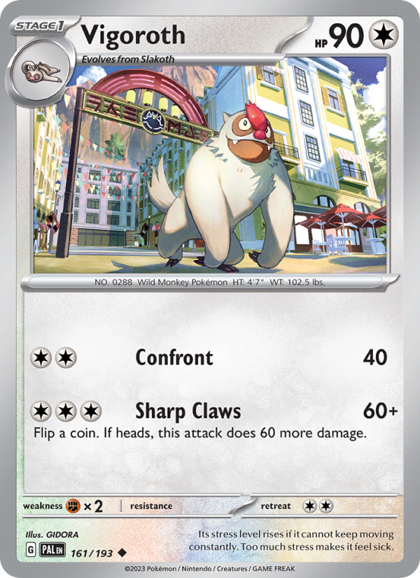 Vigoroth (161/193) Reverse Holo card image