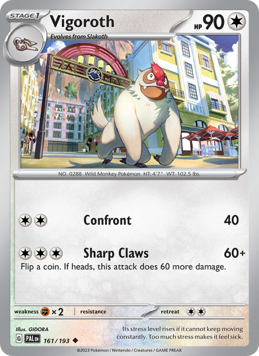 Vigoroth (161/193) Reverse Holo card image