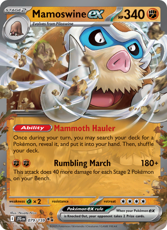 Mamoswine ex (079/159) Reverse Holo card image