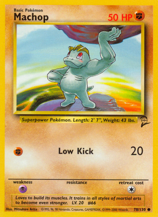 Machop (078/130) Reverse Holo card image